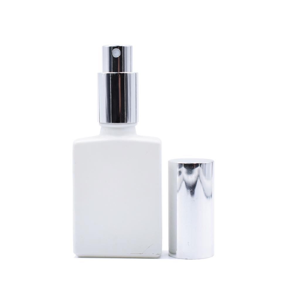 15ml 30ml 50ml 100ml Empty Square Rectangular Atomizer Spray Perfume Glass Bottle with ALUMINUM SPRAY CAP