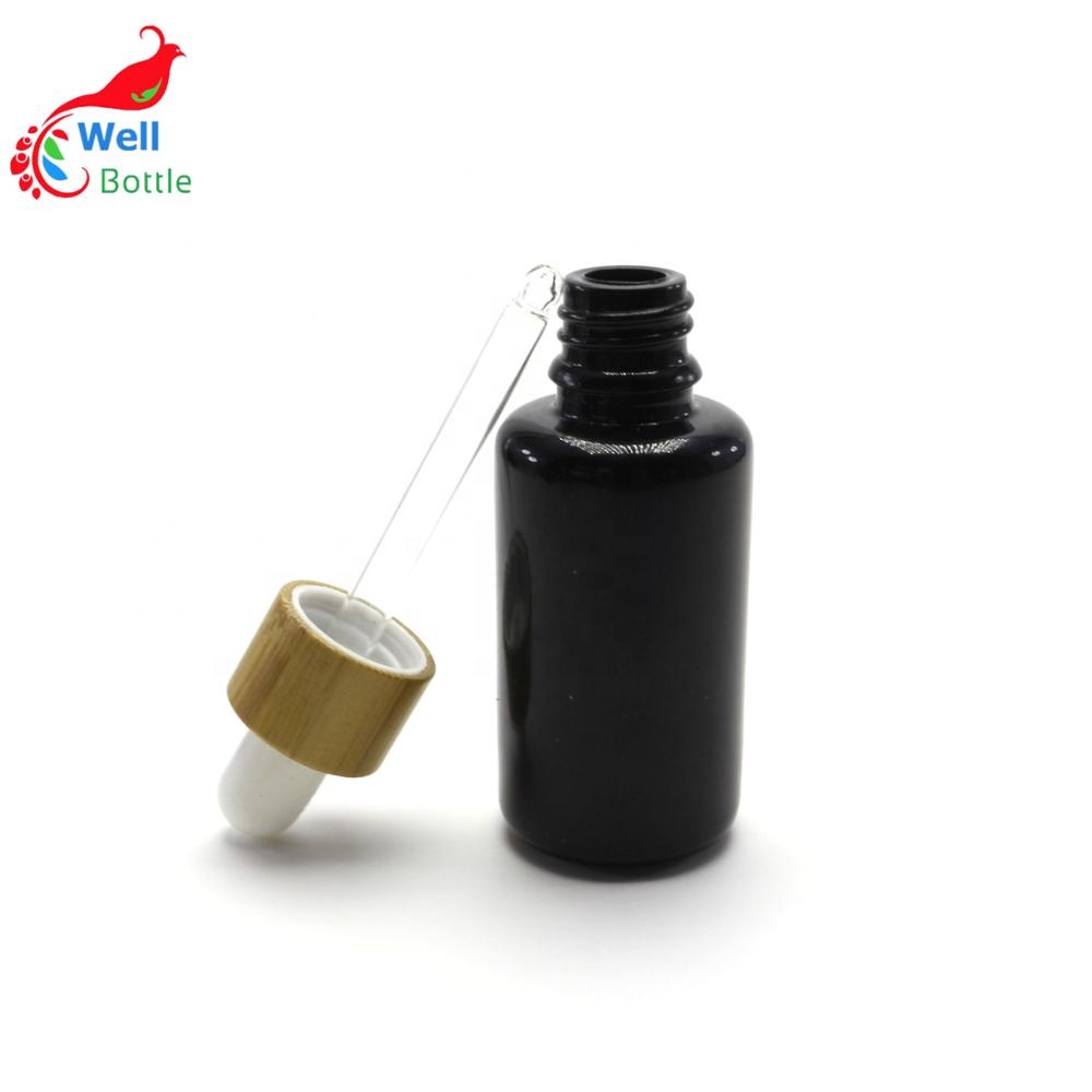 15ml 30ml 50ml 100ml UV violet black glass bottle essential oil bottle VJ-0144RL