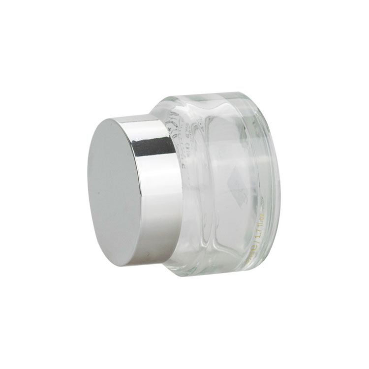 15ml 30ml 50ml 100ml facial scrub cosmetic jar empty clear frosted glass jar aluminum lid