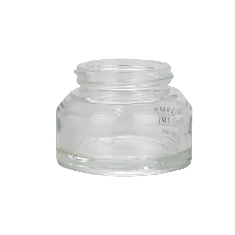 15ml 30ml 50ml 100ml facial scrub cosmetic jar empty clear frosted glass jar aluminum lid