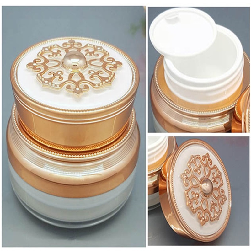 15ml 30ml 50ml 100ml skin care packaging acrylic lotion bottle and cream jar set 30g 50g