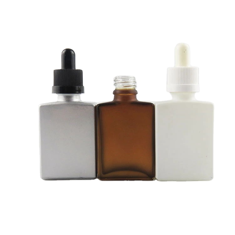15ml 30ml 50ml 100ml square dropper bottle empty essential oil glass bottle wholesale