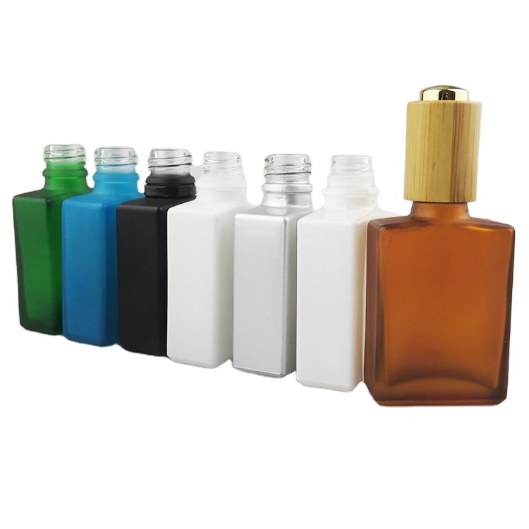 15ml 30ml 50ml 100ml square dropper bottle empty essential oil glass bottle wholesale