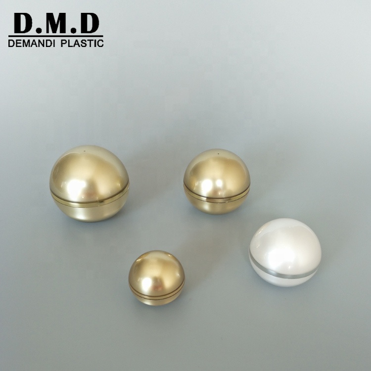 15ml 30ml 50ml 15 ml 30 ml 50 ml ball shaped golden cosmetic jar container