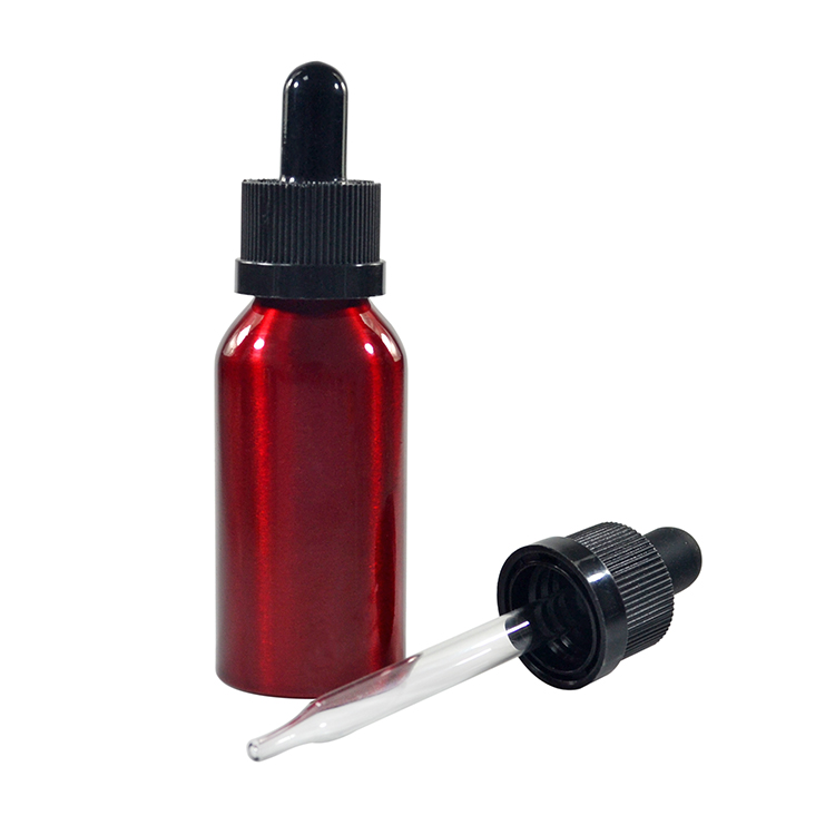 15ml 30ml 50ml 60ml 100ml 120ml e liquid aluminum dropper bottle with pipette