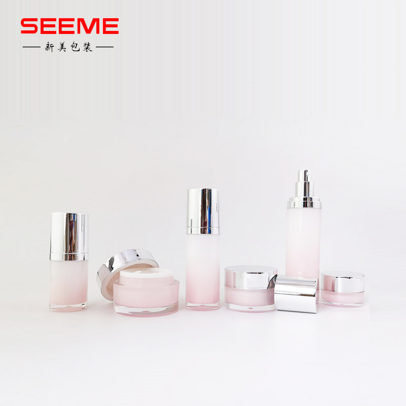 15ml 30ml 50ml 80ml 120ml acrylic cosmetic lotion bottle straight round bottle