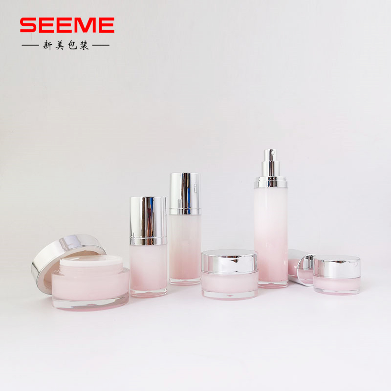 15ml 30ml 50ml 80ml 120ml acrylic cosmetic lotion bottle straight round bottle