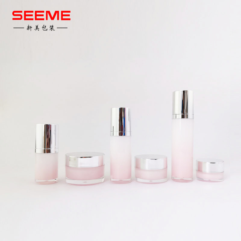 15ml 30ml 50ml 80ml 120ml acrylic cosmetic lotion bottle straight round bottle