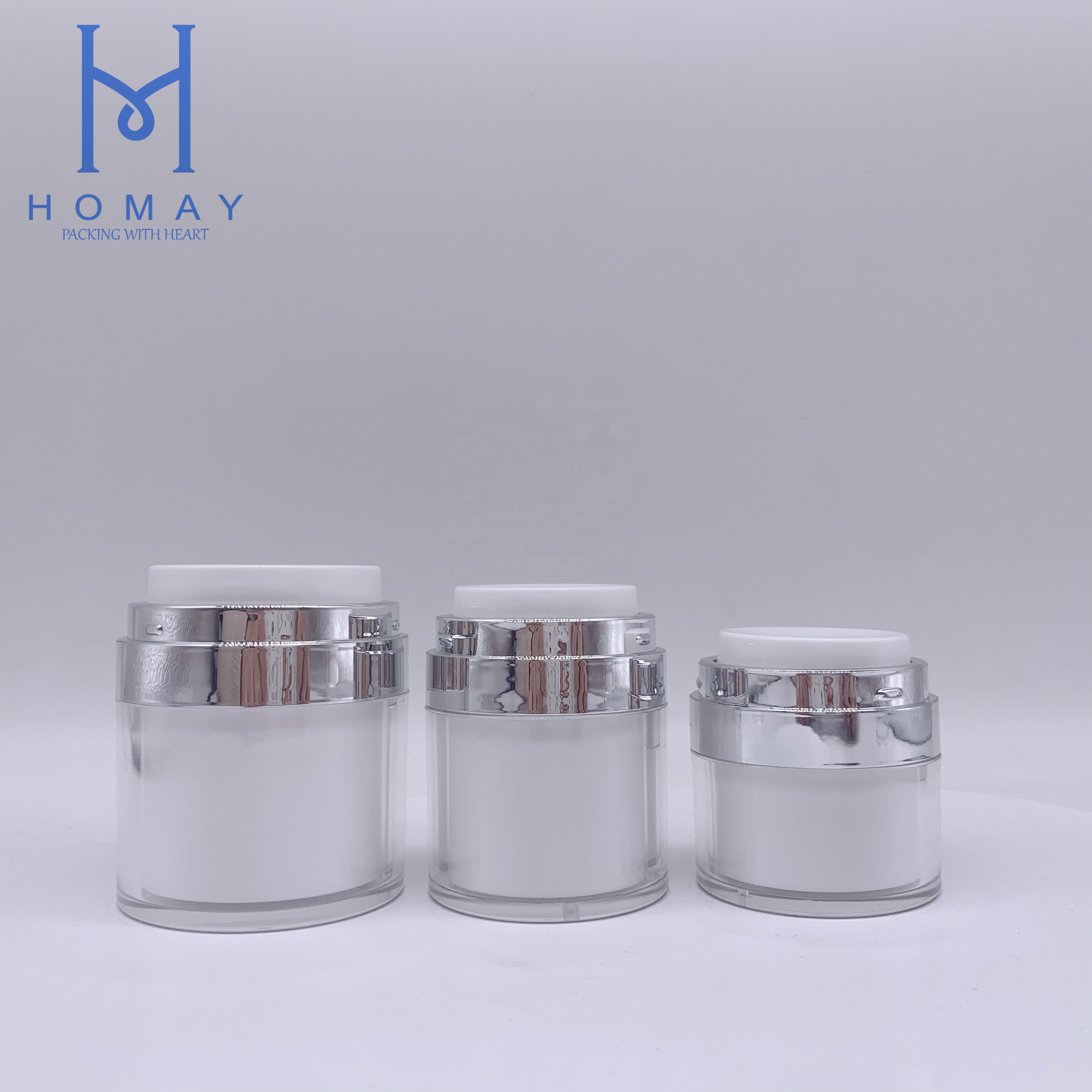 15ml 30ml 50ml Acrylic cosmetic plastic airless cream jar for personal care