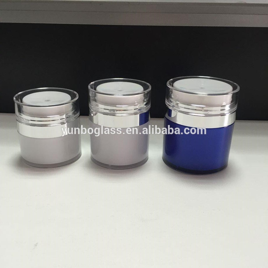 15ml 30ml 50ml Cream Recycled Refillable plastic Acrylic Airless Jar