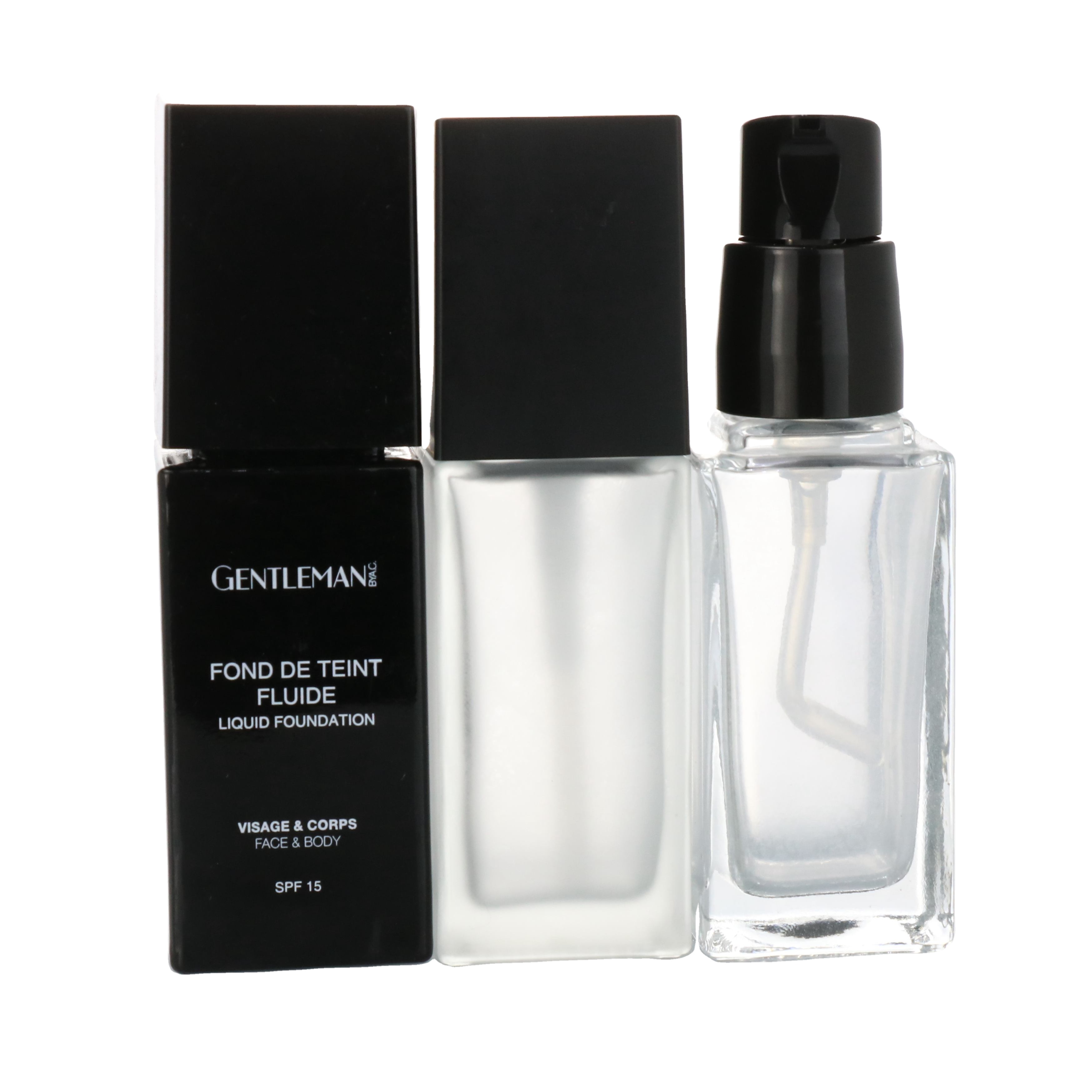 15ml 30ml 50ml Plastic square glass cosmetic bottles Airless Pump Lotion Bottle for Eye Cream