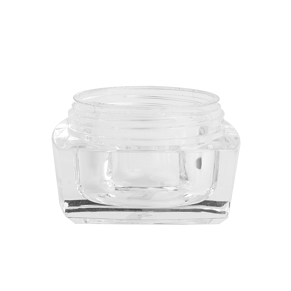 15ml 30ml 50ml Square Gold Acrylic Rhinestone Cream Jar
