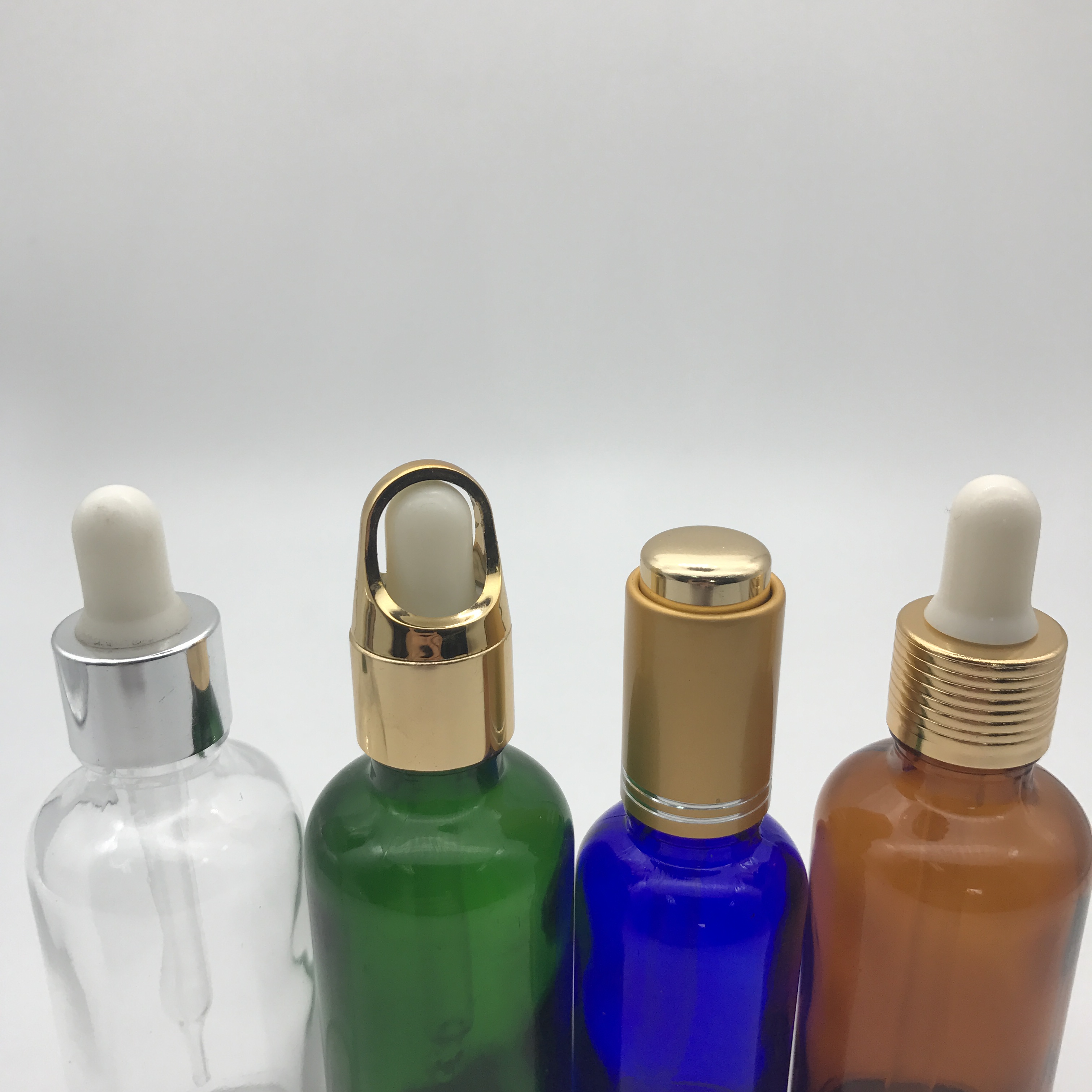 15ml 30ml 50ml Transparent Glass Essential Oil Empty Bottle Separate Bottle Rubber Head Dropper Bottle