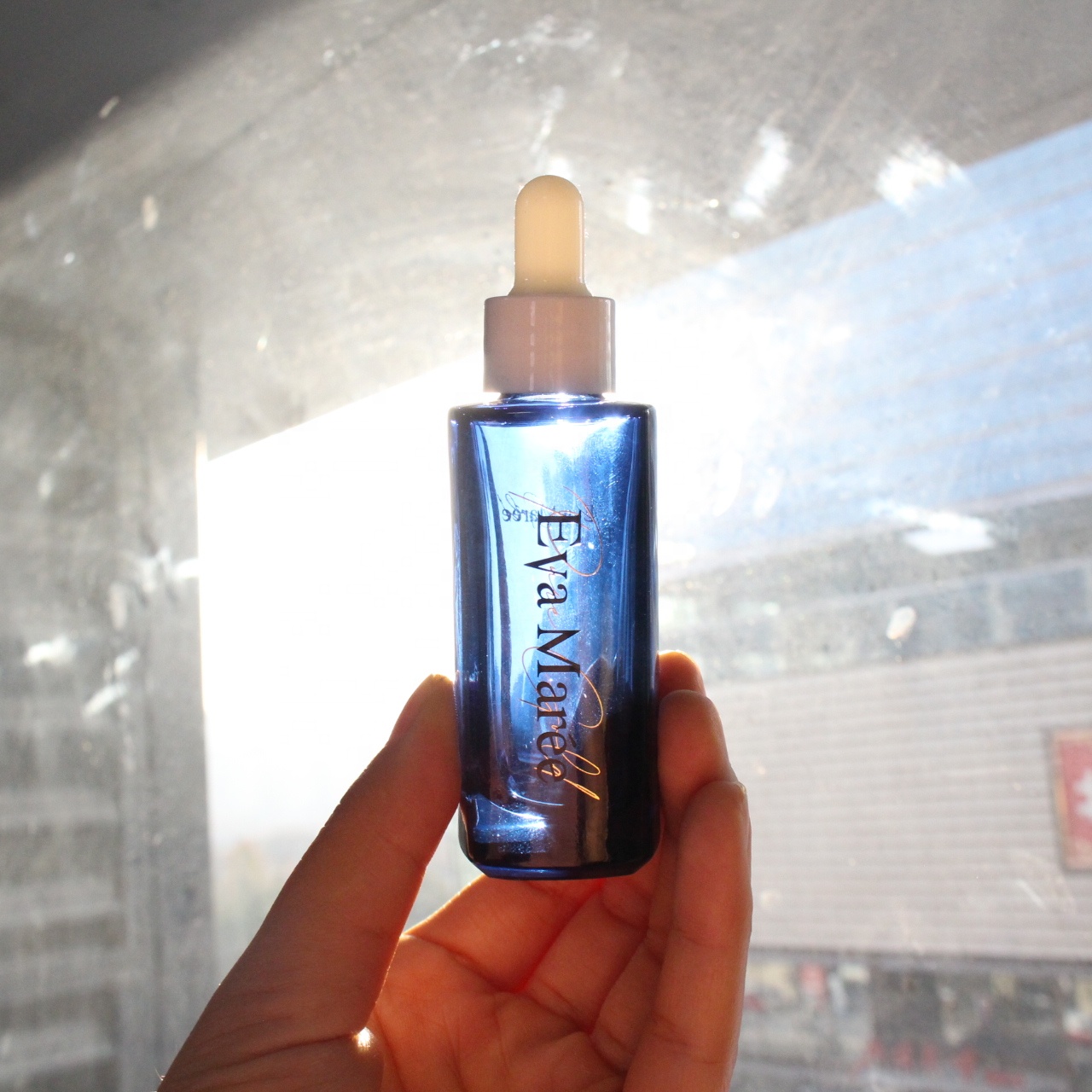 15ml 30ml 50ml clear square cosmetic essential oil serum glass dropper bottle