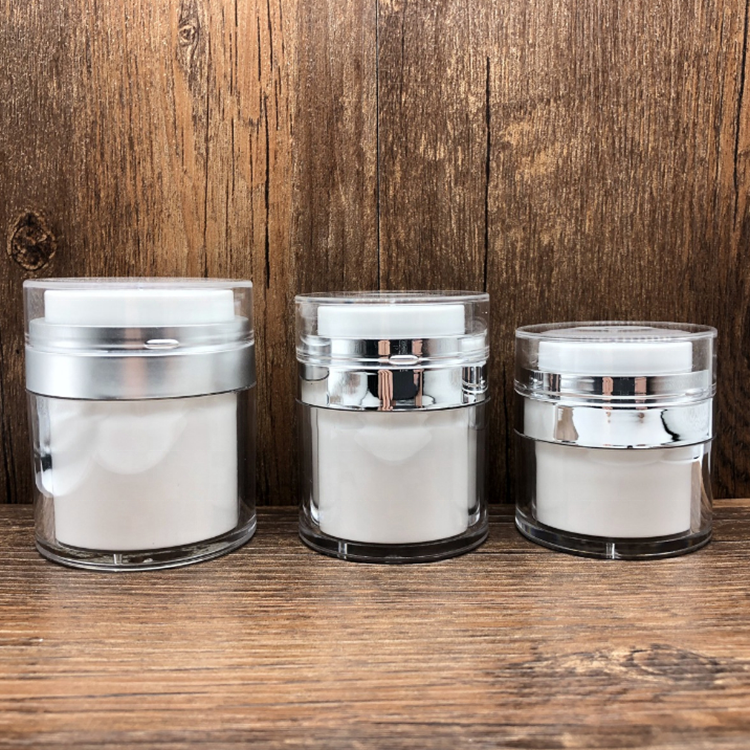 15ml 30ml 50ml empty Acrylic airless pump cream jar