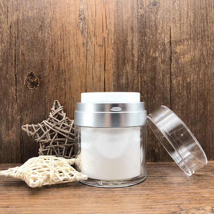 15ml 30ml 50ml empty Acrylic airless pump cream jar