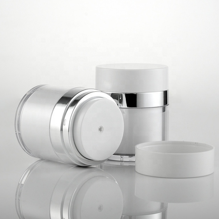 15ml 30ml 50ml empty Acrylic airless pump cream jar