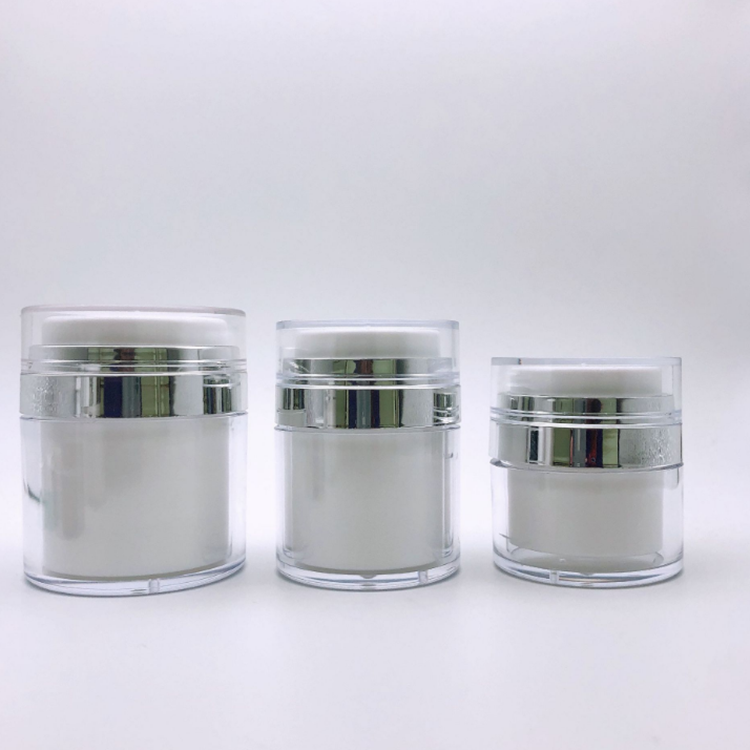15ml 30ml 50ml empty Acrylic airless pump cream jar