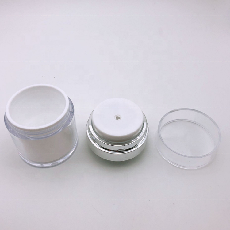 15ml 30ml 50ml empty Acrylic airless pump cream jar