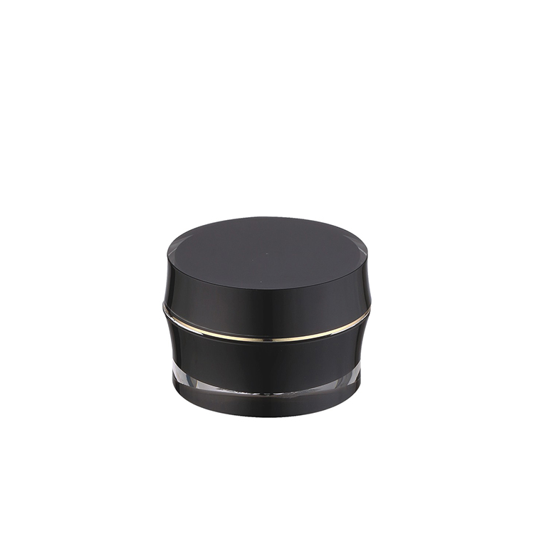 15ml 30ml 50ml empty black acrylic cosmetic jar 15g 30g 50g black acrylic apothecary jar face cosmetic cream packaging jar