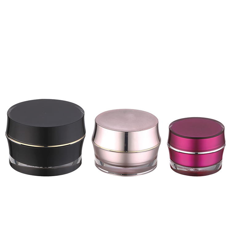 15ml 30ml 50ml empty black acrylic cosmetic jar 15g 30g 50g black acrylic apothecary jar face cosmetic cream packaging jar