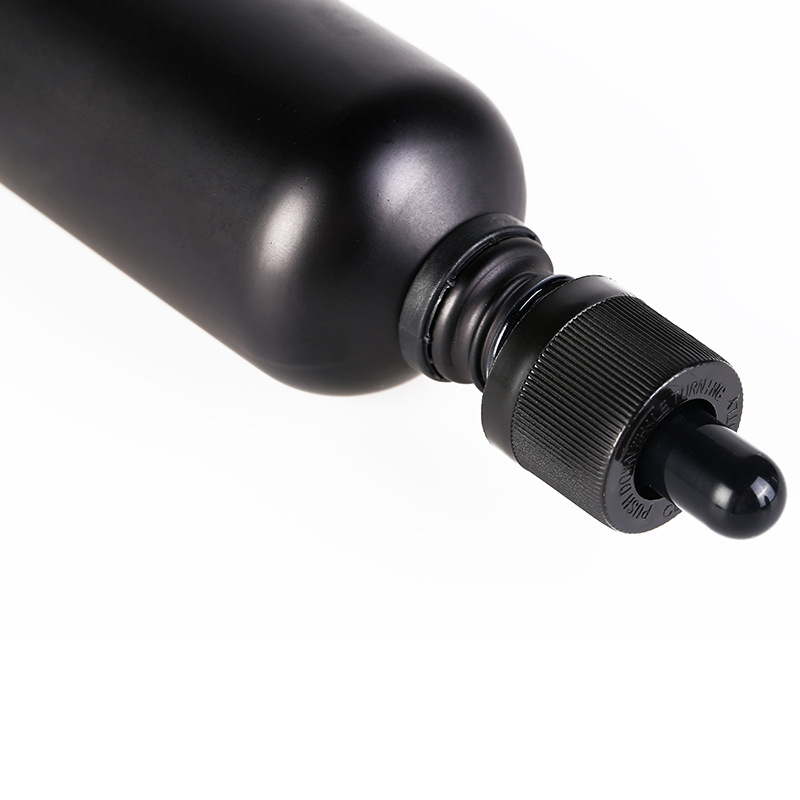 15ml 30ml 50ml frosted matte black dropper glass bottle matte black dropper bottle