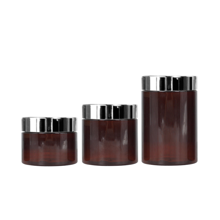 15ml 30ml 50ml glass cosmetic jar for cream with aluminum cap