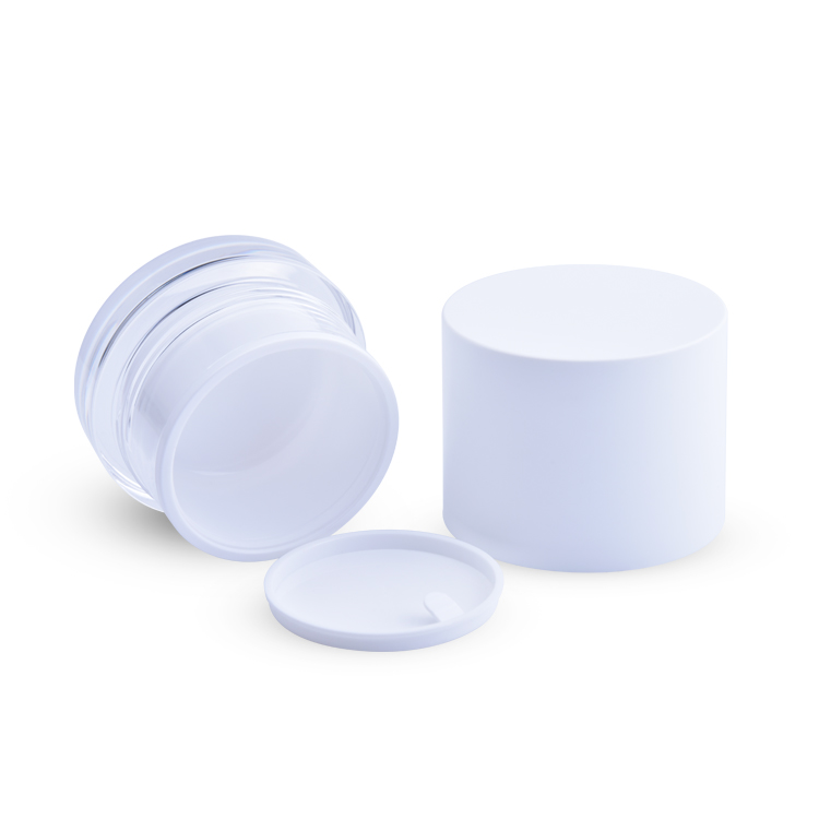 15ml 30ml 50ml luxury empty OEM cosmetic containers diodegradable cosmetic packaging plastic cream lotion jar