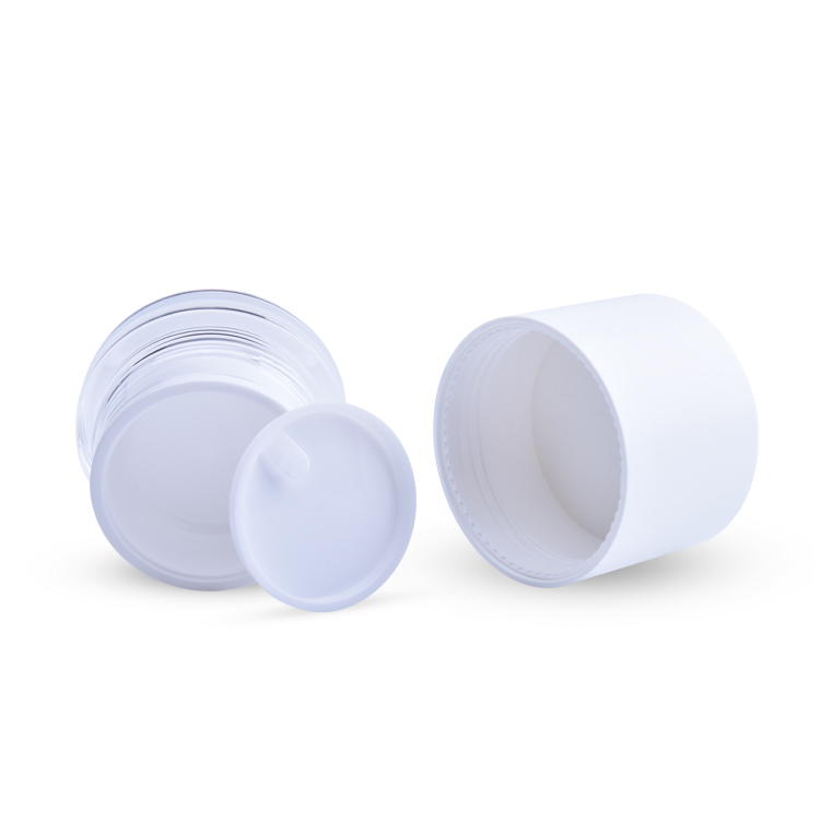 15ml 30ml 50ml luxury empty OEM cosmetic containers diodegradable cosmetic packaging plastic cream lotion jar