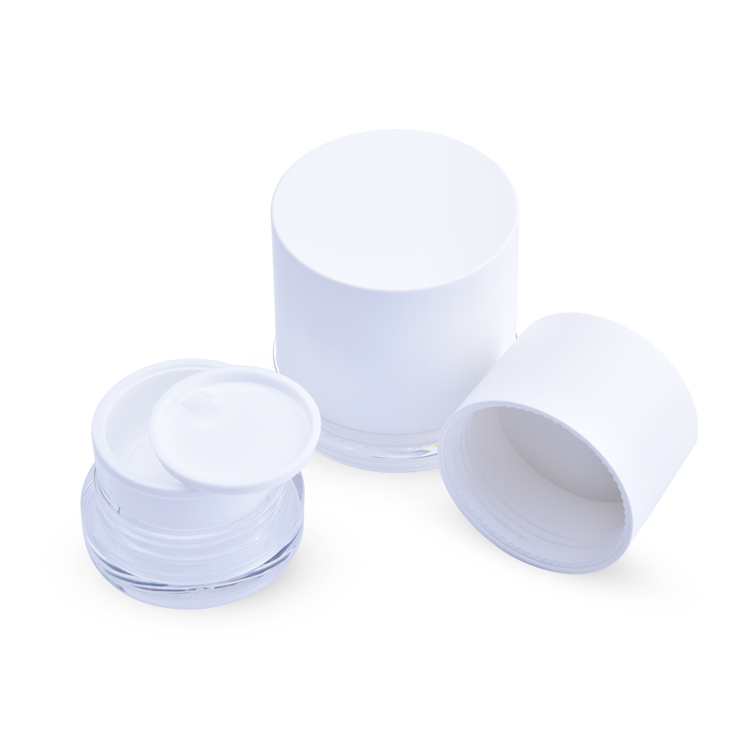 15ml 30ml 50ml luxury empty OEM cosmetic containers diodegradable cosmetic packaging plastic cream lotion jar