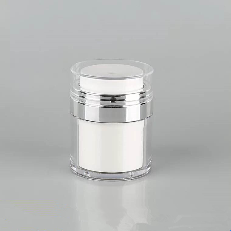 15ml 30ml 50ml press pump airless luxury cream face cream jars plastic cream container