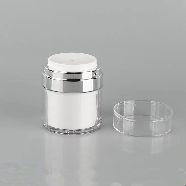 15ml 30ml 50ml press pump airless luxury cream face cream jars plastic cream container