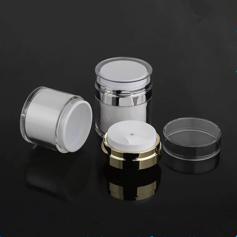 15ml 30ml 50ml press pump airless luxury cream face cream jars plastic cream container