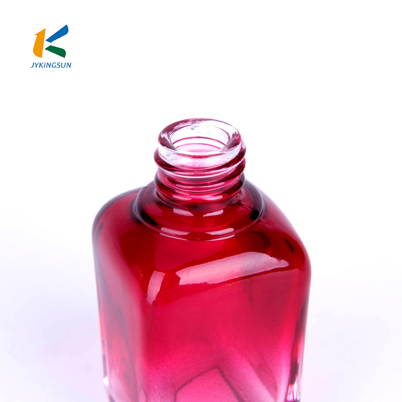 15ml 30ml 50ml square cosmetic gradient glass dropper bottle with pipette