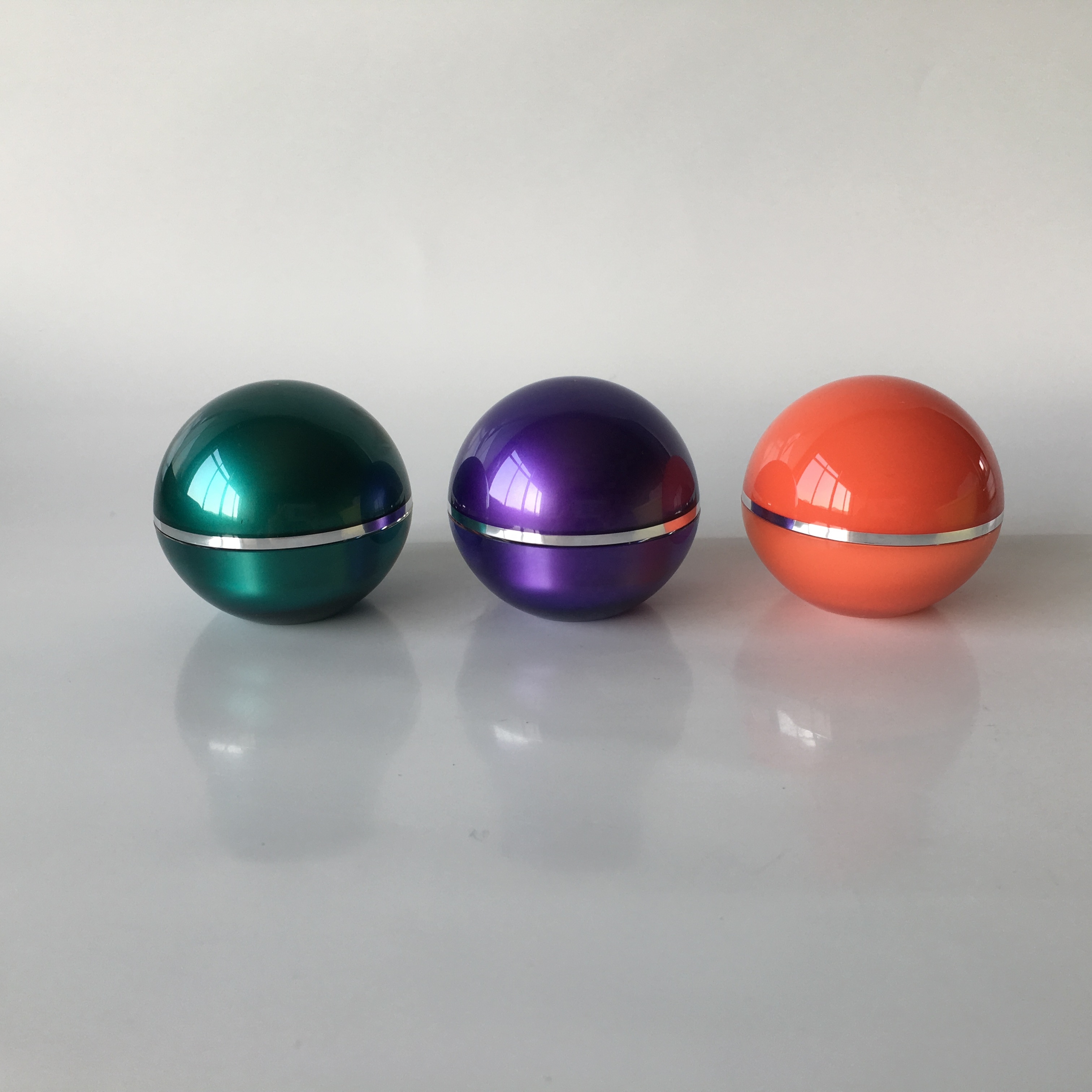 15ml 30ml 50mll cosmetic packing ball shape cream acrylic jar empty acrylic lip scrub plastic jar