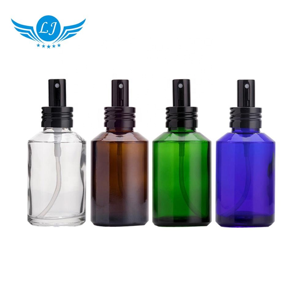 15ml 30ml 60ml 100ml 125ml 200ml amber glass spray bottles frosted amber glass bottle with black pump for cosmetic packaging
