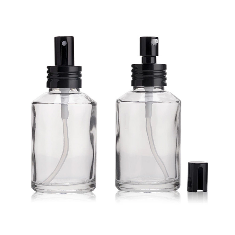 15ml 30ml 60ml 100ml 125ml 200ml amber glass spray bottles frosted amber glass bottle with black pump for cosmetic packaging