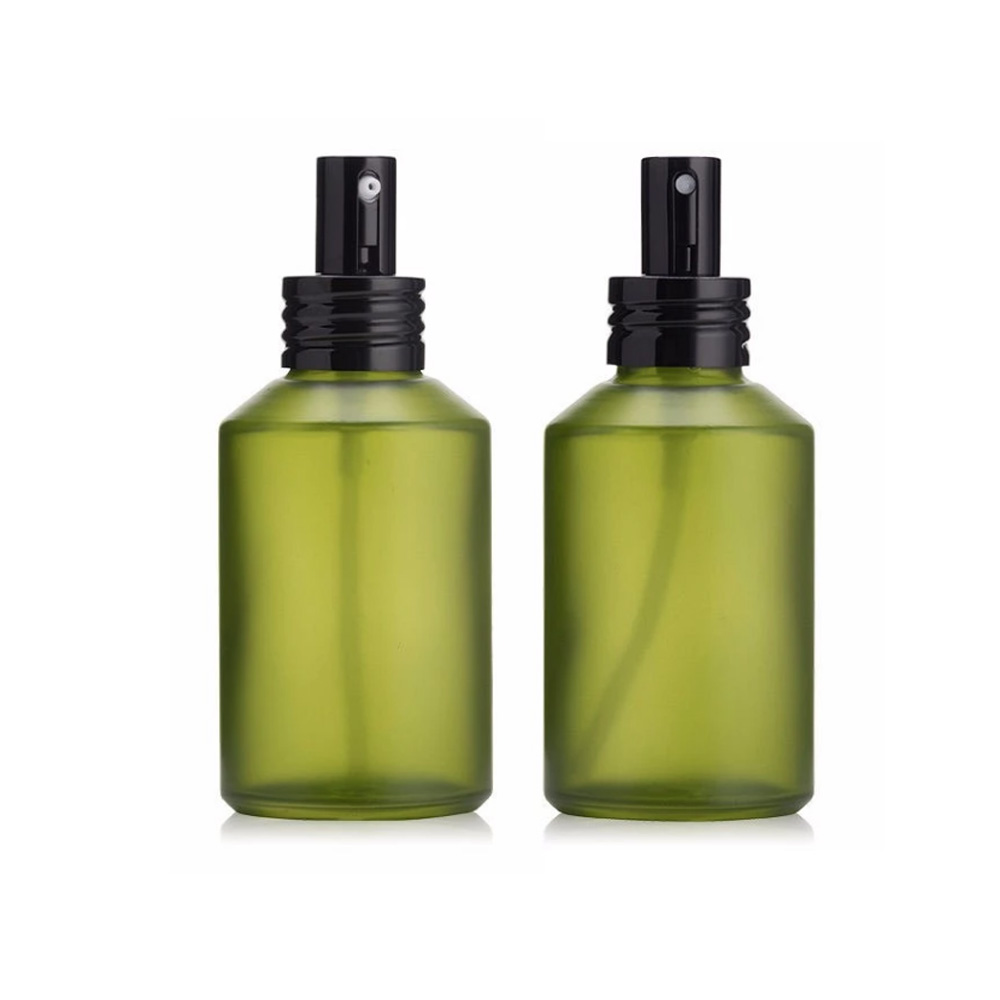 15ml 30ml 60ml 100ml 125ml 200ml amber glass spray bottles frosted amber glass bottle with black pump for cosmetic packaging