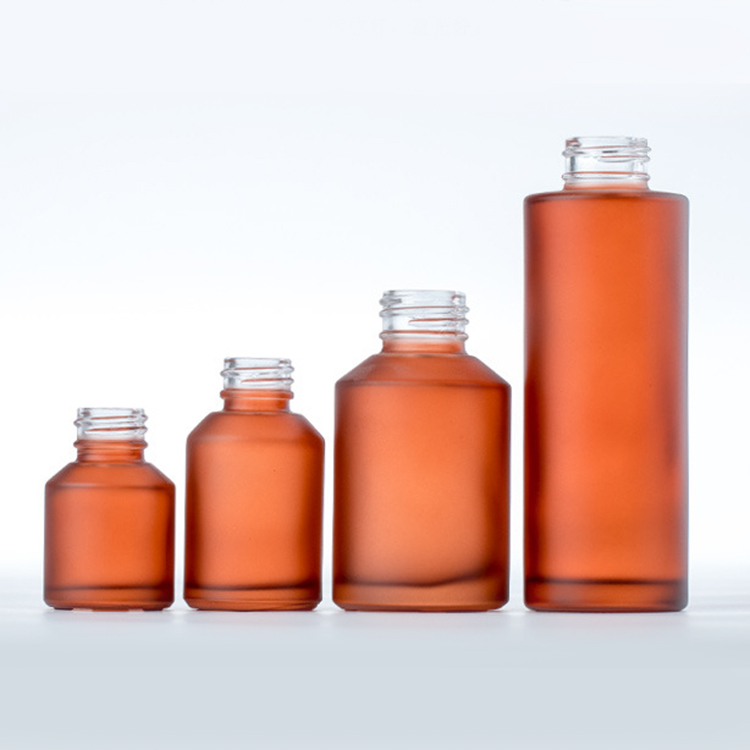 15ml 30ml 60ml 100ml frosted amber cosmetic essential oil dropper bottle