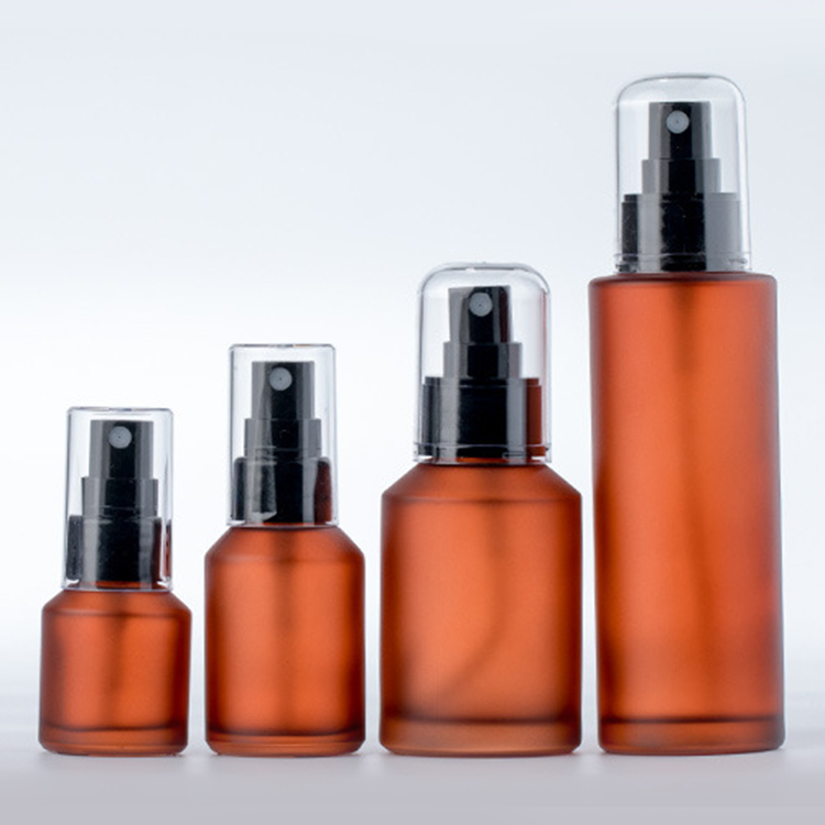 15ml 30ml 60ml 100ml light-proof glass flat shoulder spray cosmetic bottle