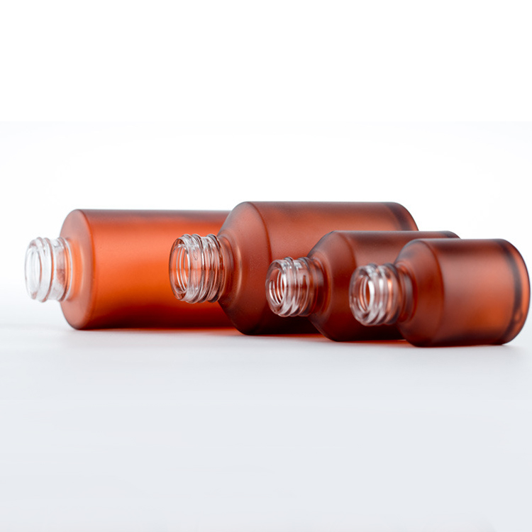 15ml 30ml 60ml 100ml light-proof glass flat shoulder spray cosmetic bottle