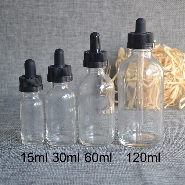 15ml 30ml 60ml 120 ml 2 oz clear matt amber blue green boston round glass bottle 30 ml