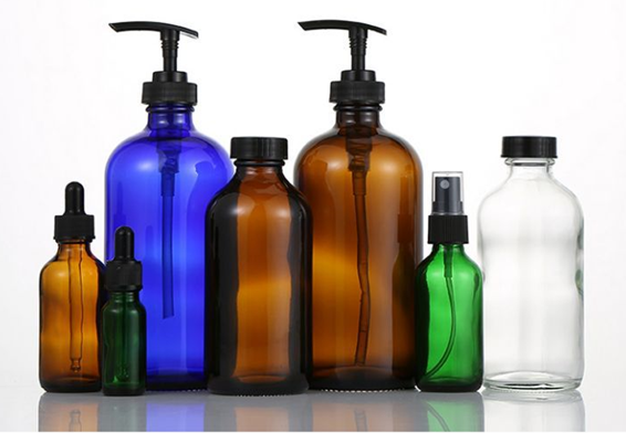 15ml 30ml 60ml 120ml 230ml 500ml empty medical clear amber blue green boston glass dropper bottles with spray pump screw caps