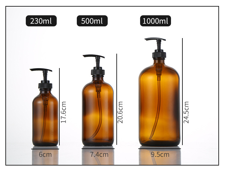 15ml 30ml 60ml 120ml 230ml 500ml empty medical clear amber blue green boston glass dropper bottles with spray pump screw caps