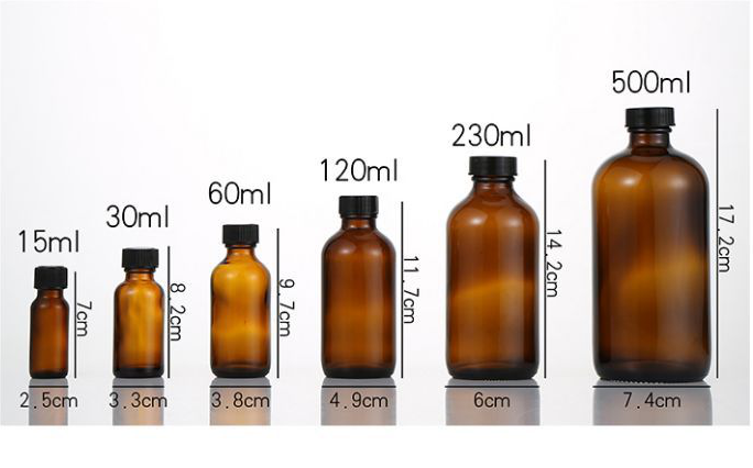 15ml 30ml 60ml 120ml 230ml 500ml empty medical clear amber blue green boston glass dropper bottles with spray pump screw caps