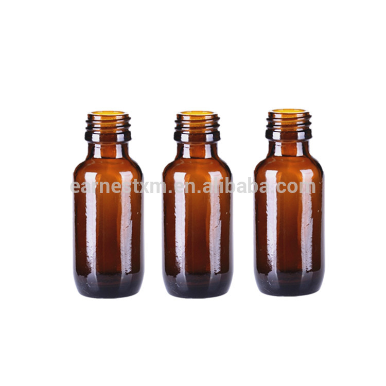 15ml 30ml 60ml 120ml 250ml 500ml 1000ml amber boston round glass bottle