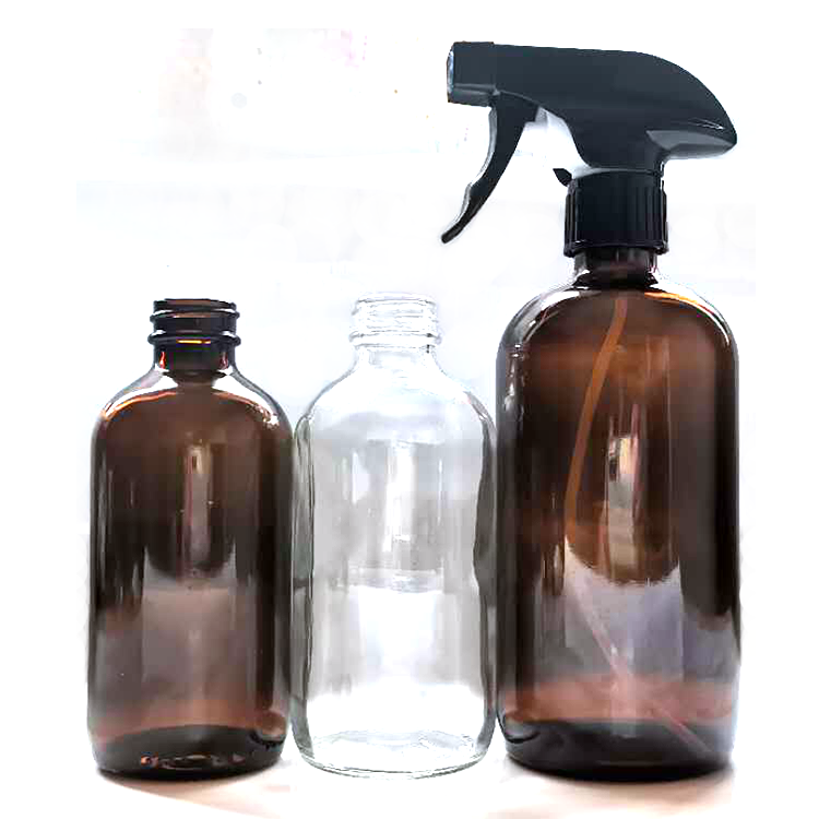 15ml 30ml 60ml 120ml 250ml 500ml empty amber blue Boston glass perfume spray bottle with refillable atomizer