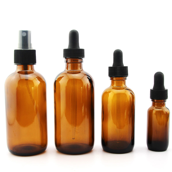 15ml 30ml 60ml 120ml Boston Round Glass Dropper Bottle Purple Essential Oil Dropper Bottle