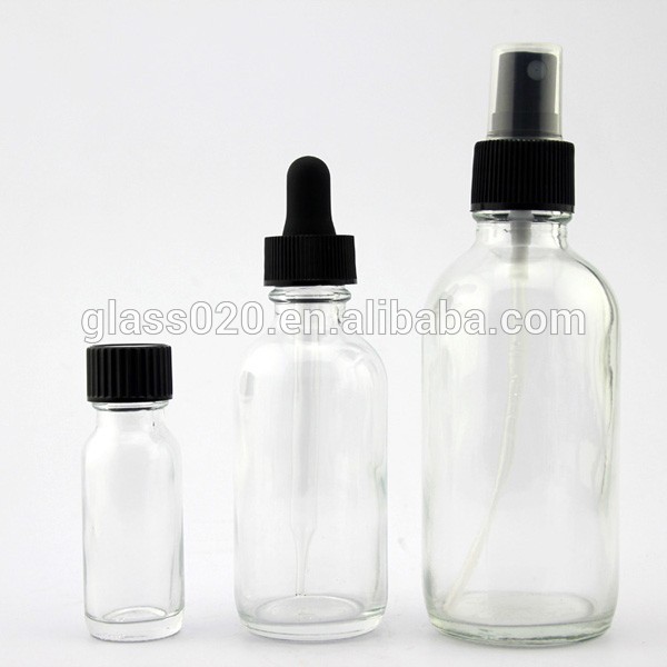 15ml 30ml 60ml 120ml Boston Round Glass Dropper Bottle Purple Essential Oil Dropper Bottle