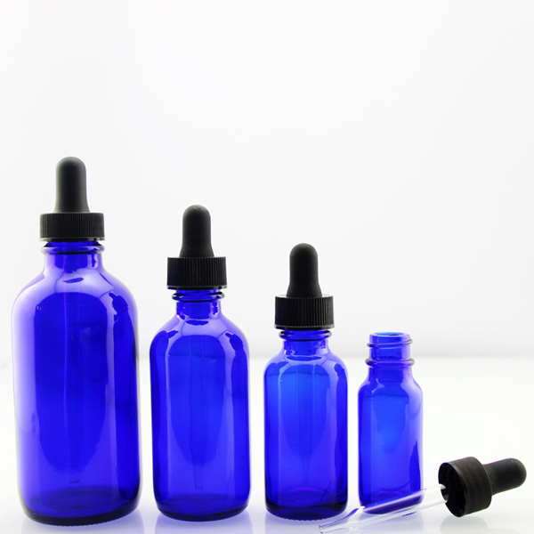 15ml 30ml 60ml 120ml Boston Round Glass Dropper Bottle Purple Essential Oil Dropper Bottle